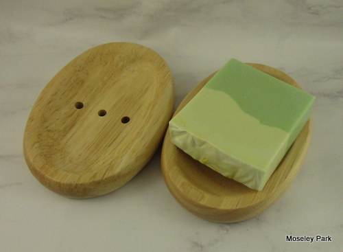 Oval Beech Wood Soap Dish