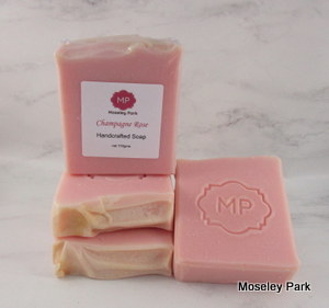 Champagne Rose - Handmade Soap-handmade soap cold processed shea  tallow olive oil 