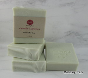 Lavender and Rosemary - Handmade Soap-handmade soap cold processed shea  tallow olive oil clay essential oil